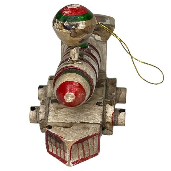 Vintage Enesco Train Engine Christmas Tree Ornament - Picture 7 of 10